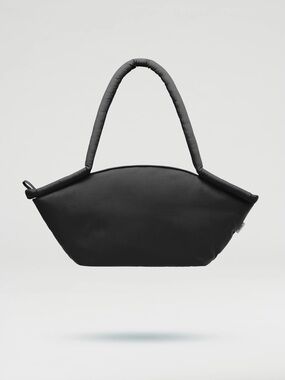 Olend Black Padded Handle Shoulder Bag - Minimal Women’s Tote